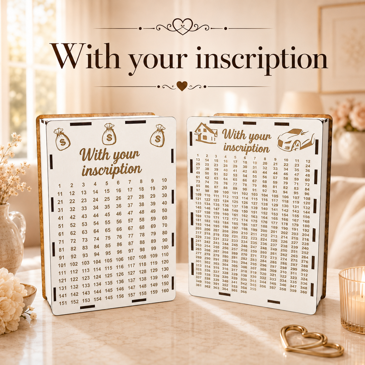With your inscription
