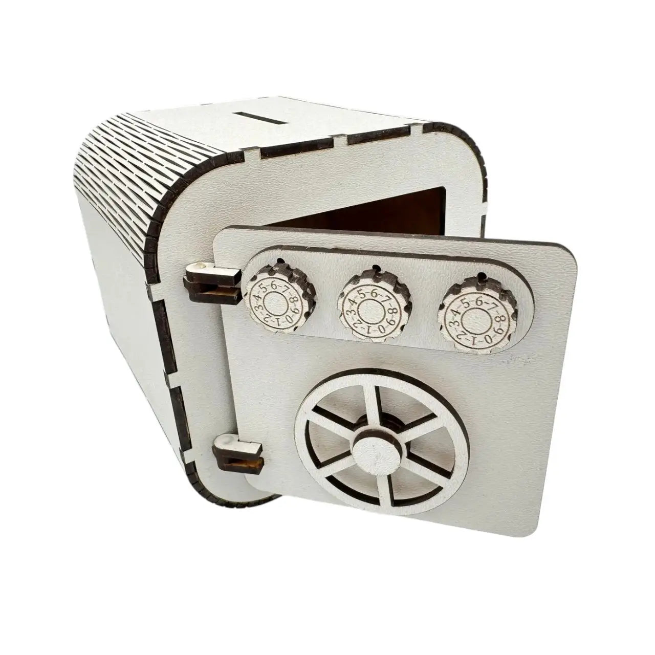 Code-Locked Money Box | Wooden Money Box, 15×15×15 cm