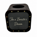 Engraved Tip Jar | Wooden Tip Collection Box, 15×15×15 cm