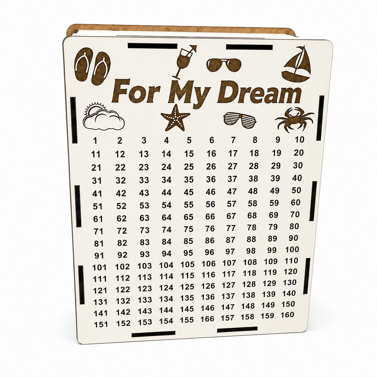 365-Day Piggy Bank. Wooden Piggy Bank. Piggy Bank for a Dream / KO-0006 (M)