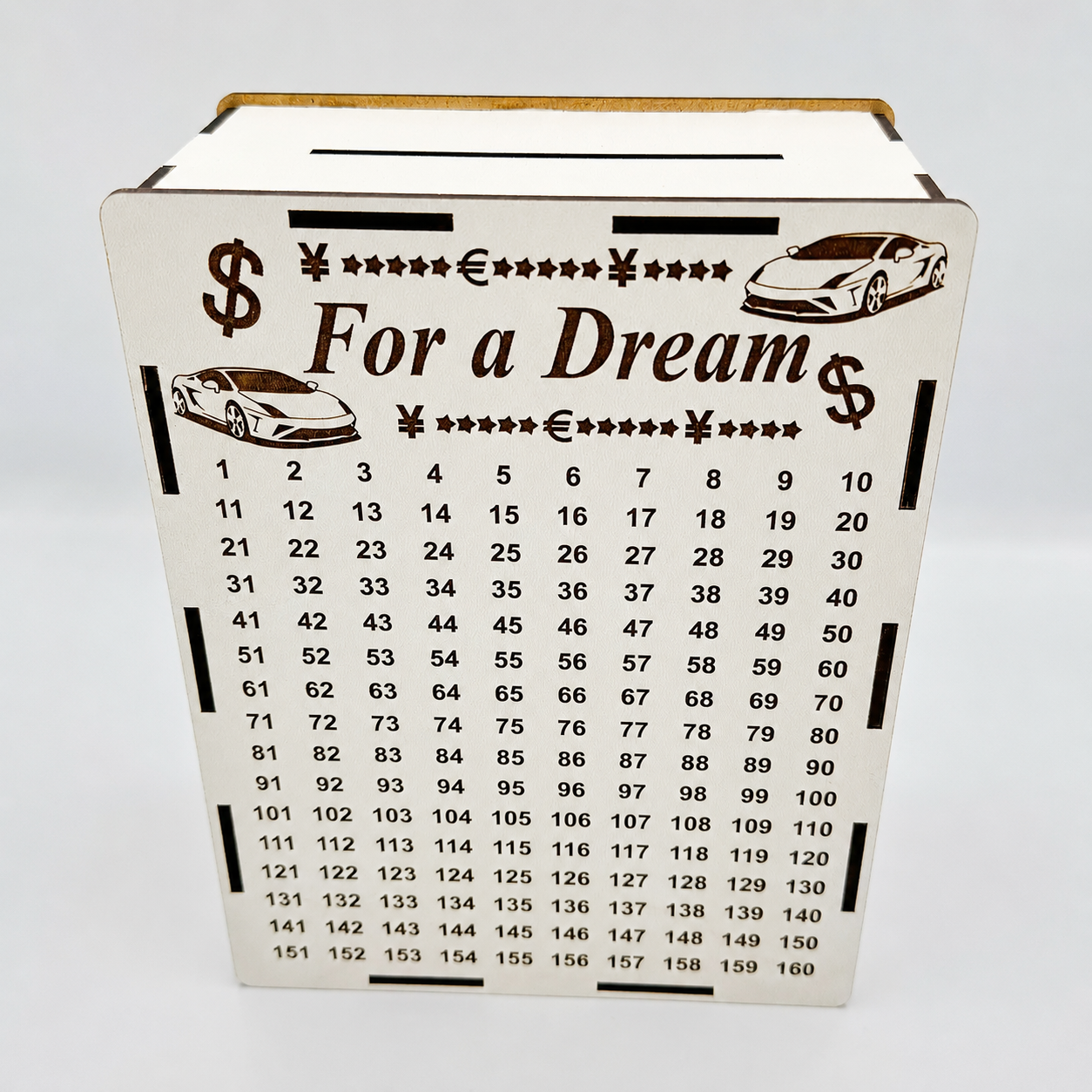 365-Day Piggy Bank. Wooden Piggy Bank. Piggy Bank for a Dream / KO-0007 (M)