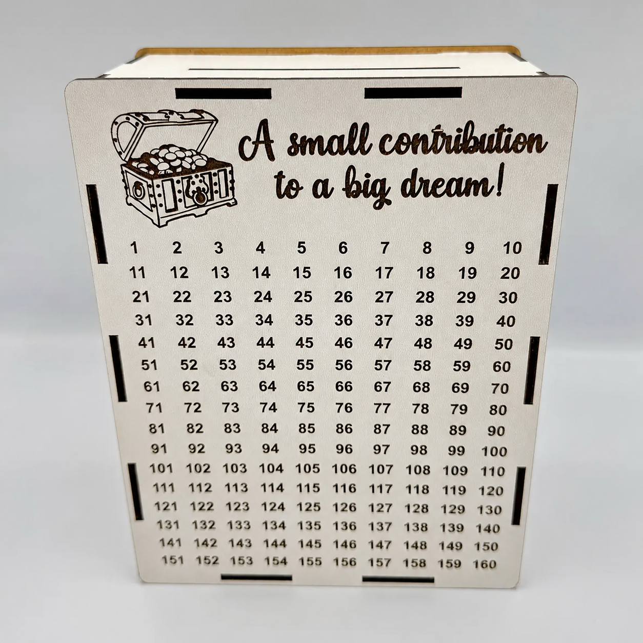 365-Day Piggy Bank. Wooden Piggy Bank. Dream Piggy Bank / KO-0008 (M)