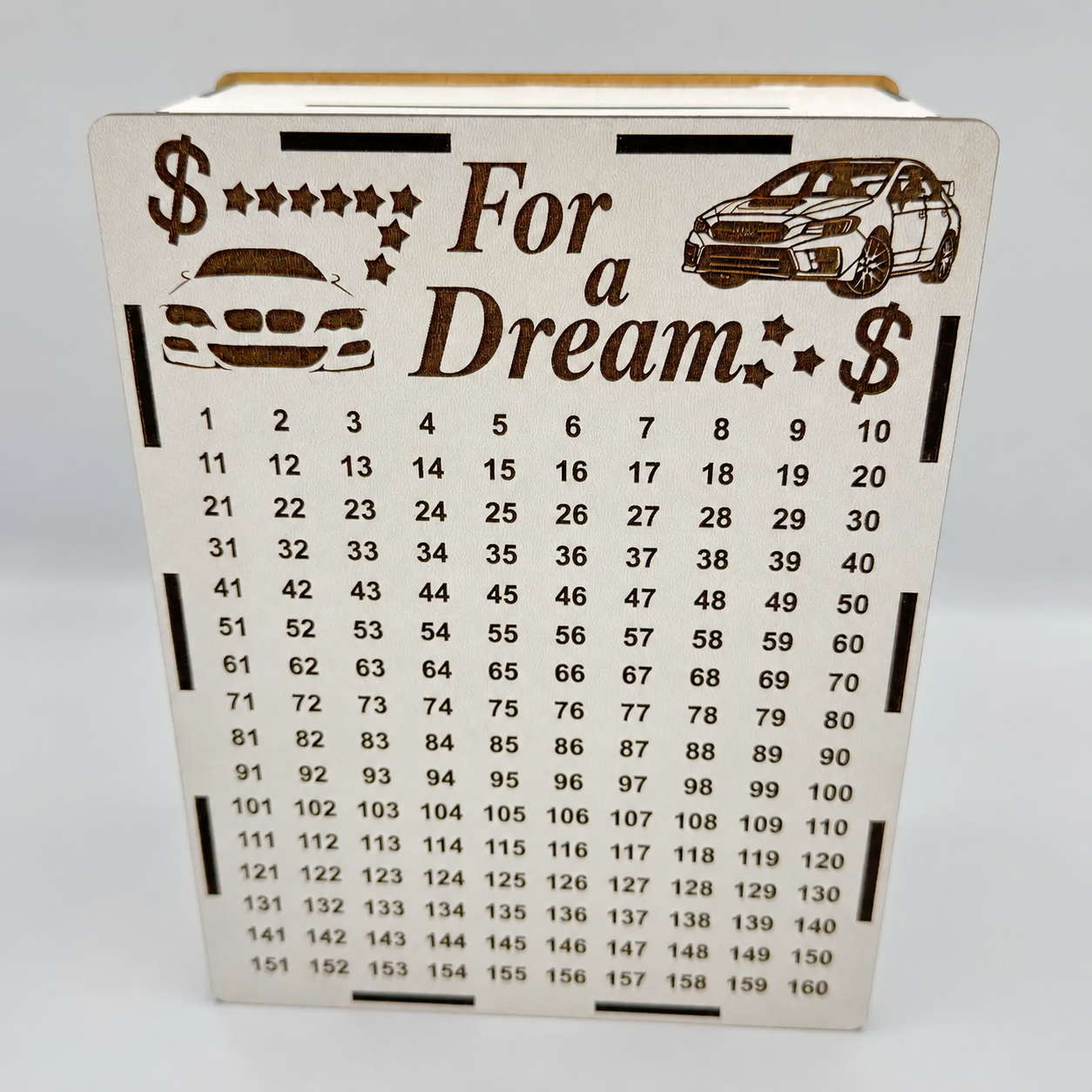 365-Day Piggy Bank. Wooden Piggy Bank. Dream Piggy Bank / KO-0009 (M)
